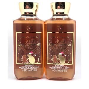 NEW Bath & Body Works Jolly Gingerbread Village Body Wash